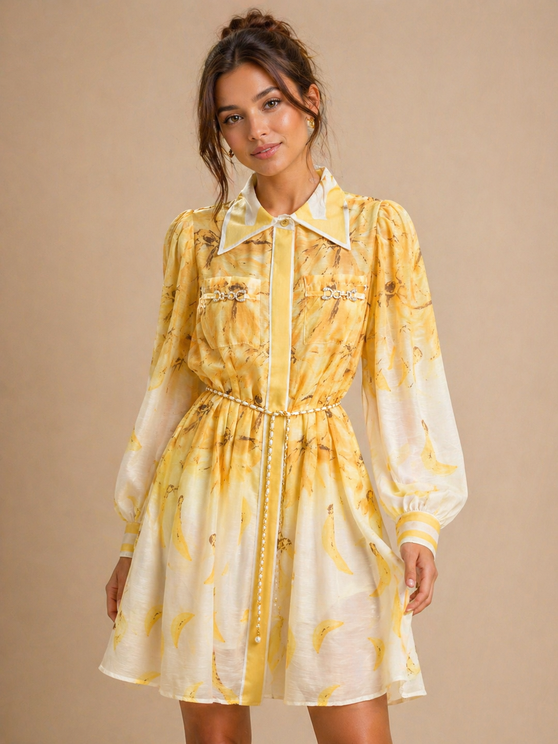 Jaune Blanc Tea Dress