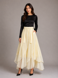 Éclater Créme Maxi Skirt