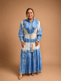 Lapis Lazuli Paisley Maxi Dress