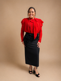 Écarlate Ruban Blouse