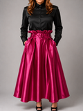 Fuchsia Translucide Maxi Skirt
