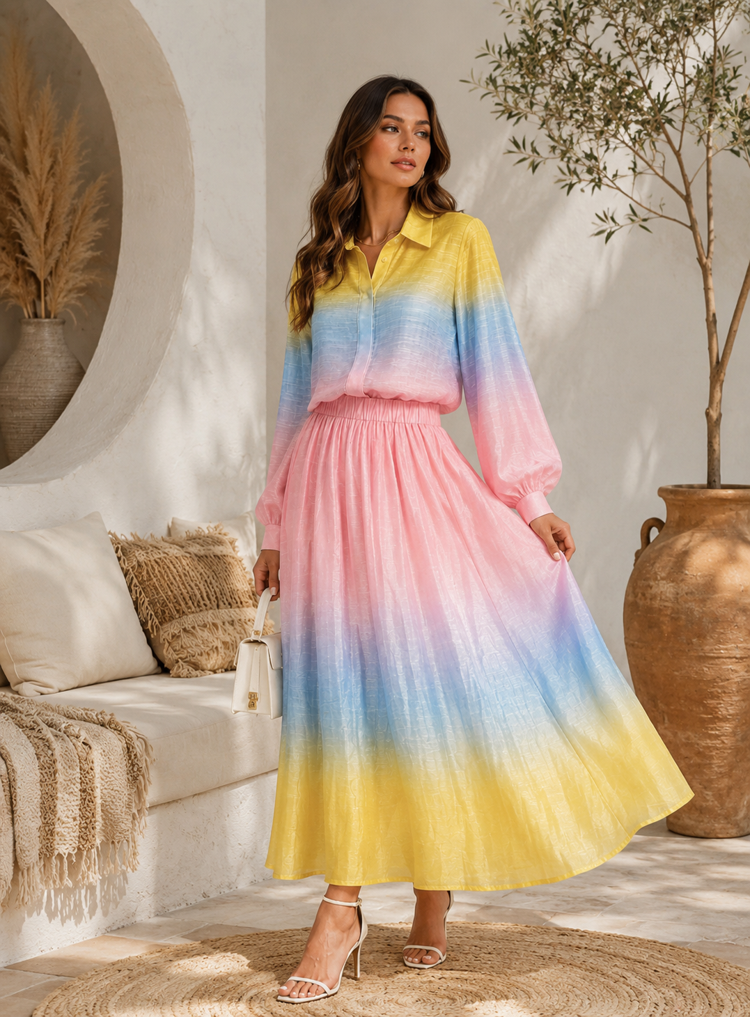 Sorbet Maxi Skirt & Blouse Sket