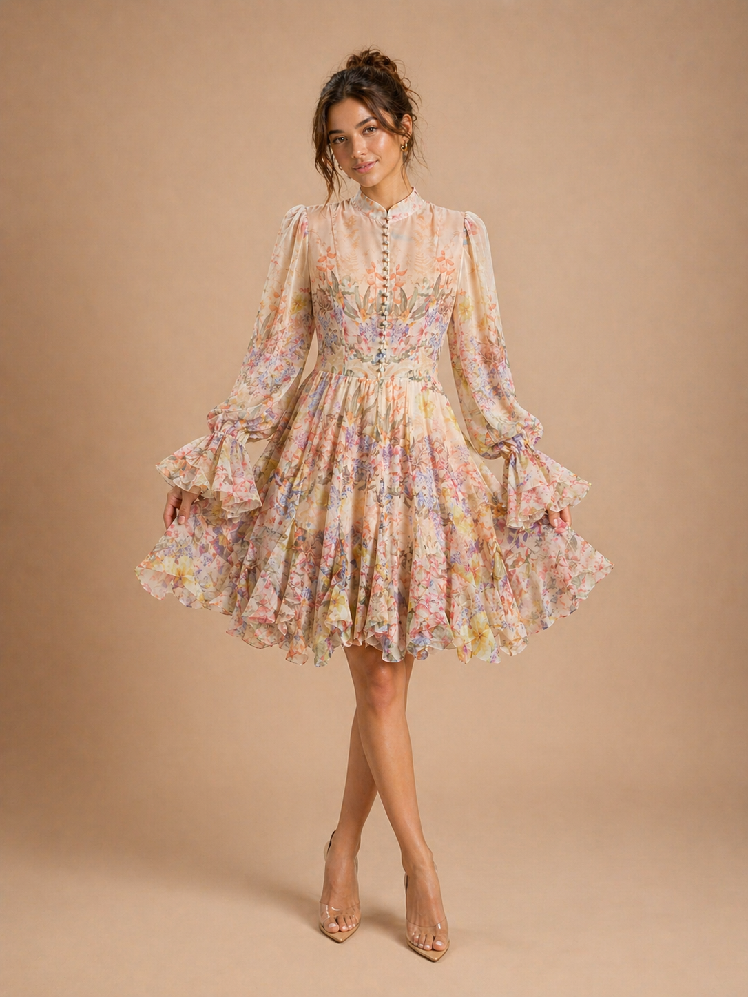Paisly Fleur Tea Dress