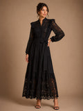 Noir Lace Maxi Dress