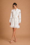 Lace Creme Tea Dress
