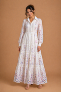 Violet Azure Fleur Maxi Dress