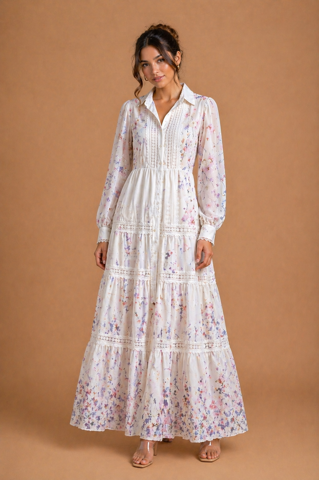 Violet Azure Fleur Maxi Dress