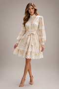 Beige Jaune Knee Dress