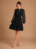 Noir Glam Tea Dress