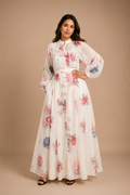 Créme Fleur Floor Dress