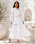 Dentelle Blanche Skirt & Top Set
