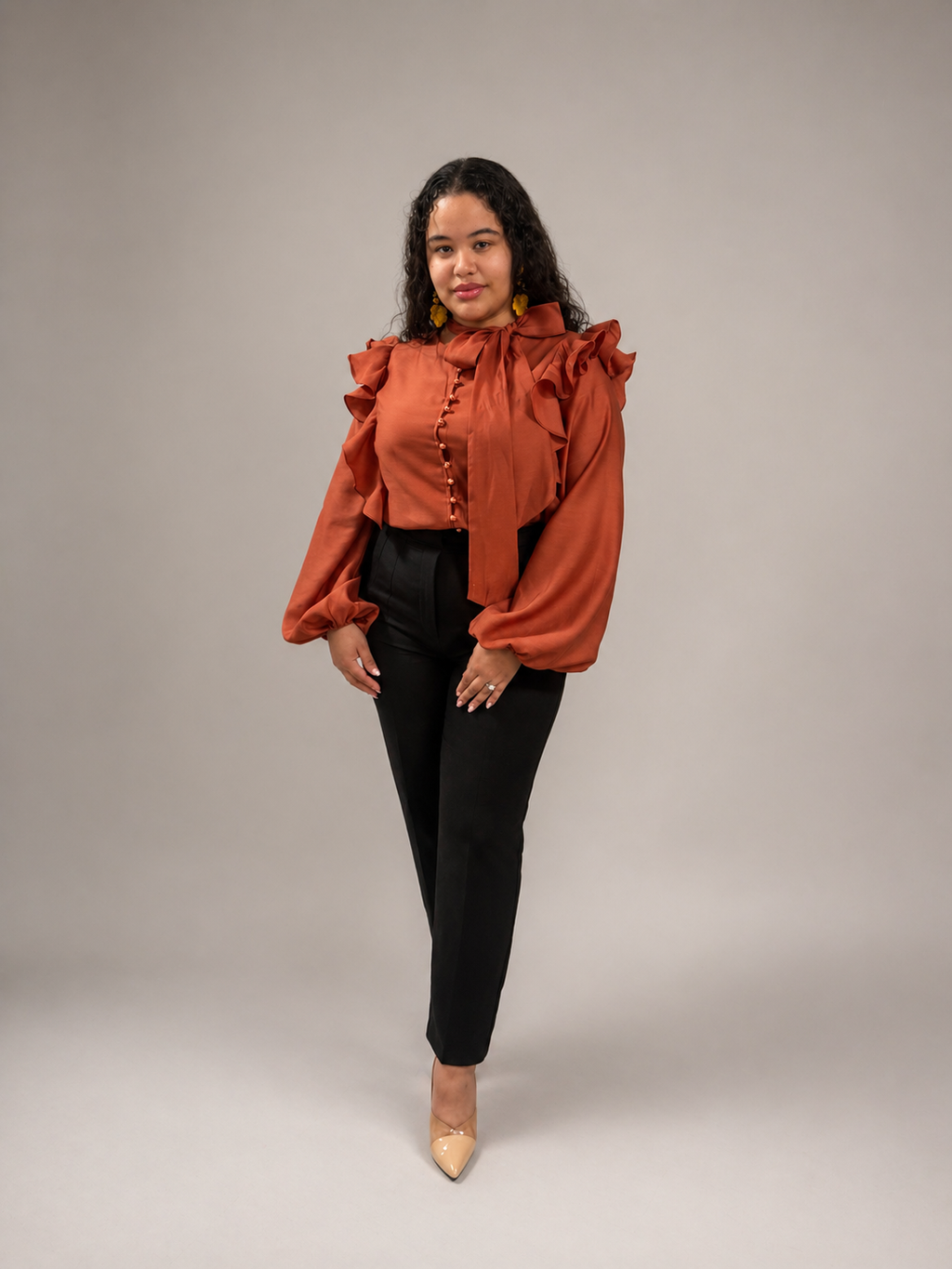 Cuivre Ruban Blouse