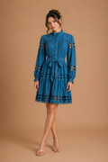 Azure Lace Tea Dress