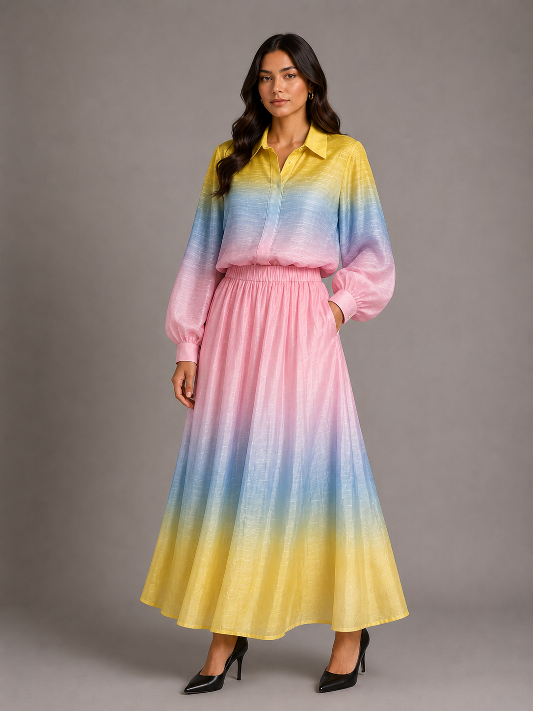 Sorbet Maxi Skirt & Blouse Sket