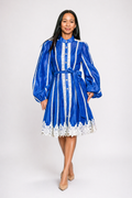 Cobalt Blanc Tea Dress