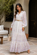 Violet Azure Fleur Maxi Dress