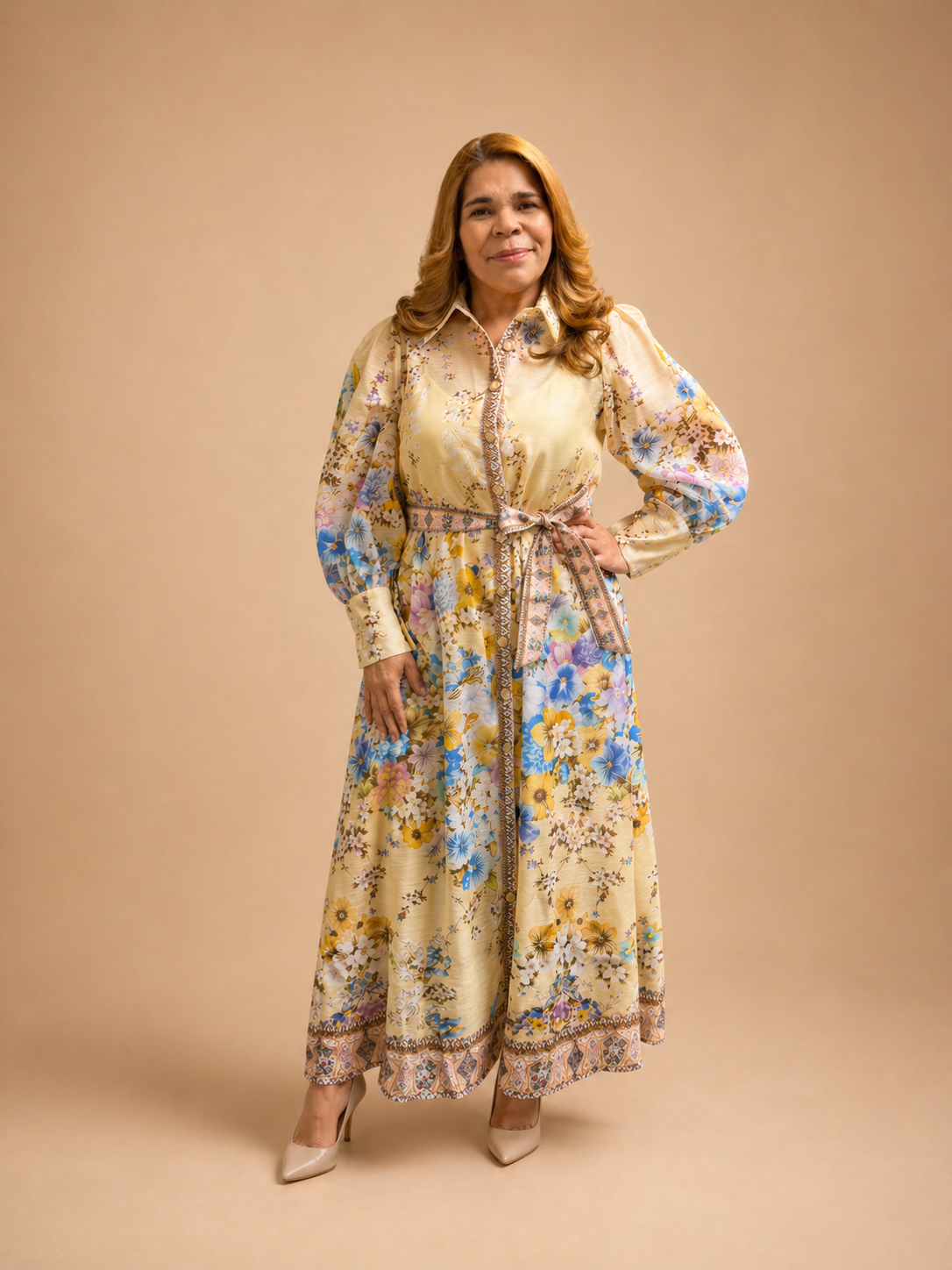 Jaune Fleur Maxi Dress