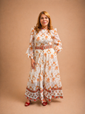 Feuille Orange Maxi Dress