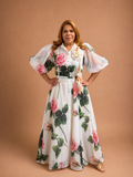 Blanc Verte Florale Maxi Dress