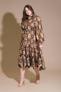 Printed Midi Dress