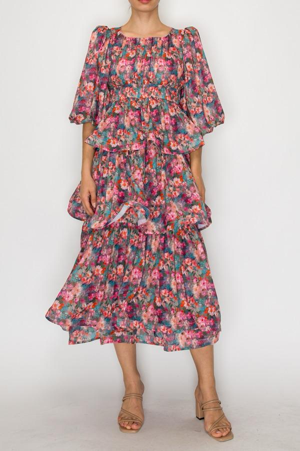 Thulienne Florale Midaxi Dress