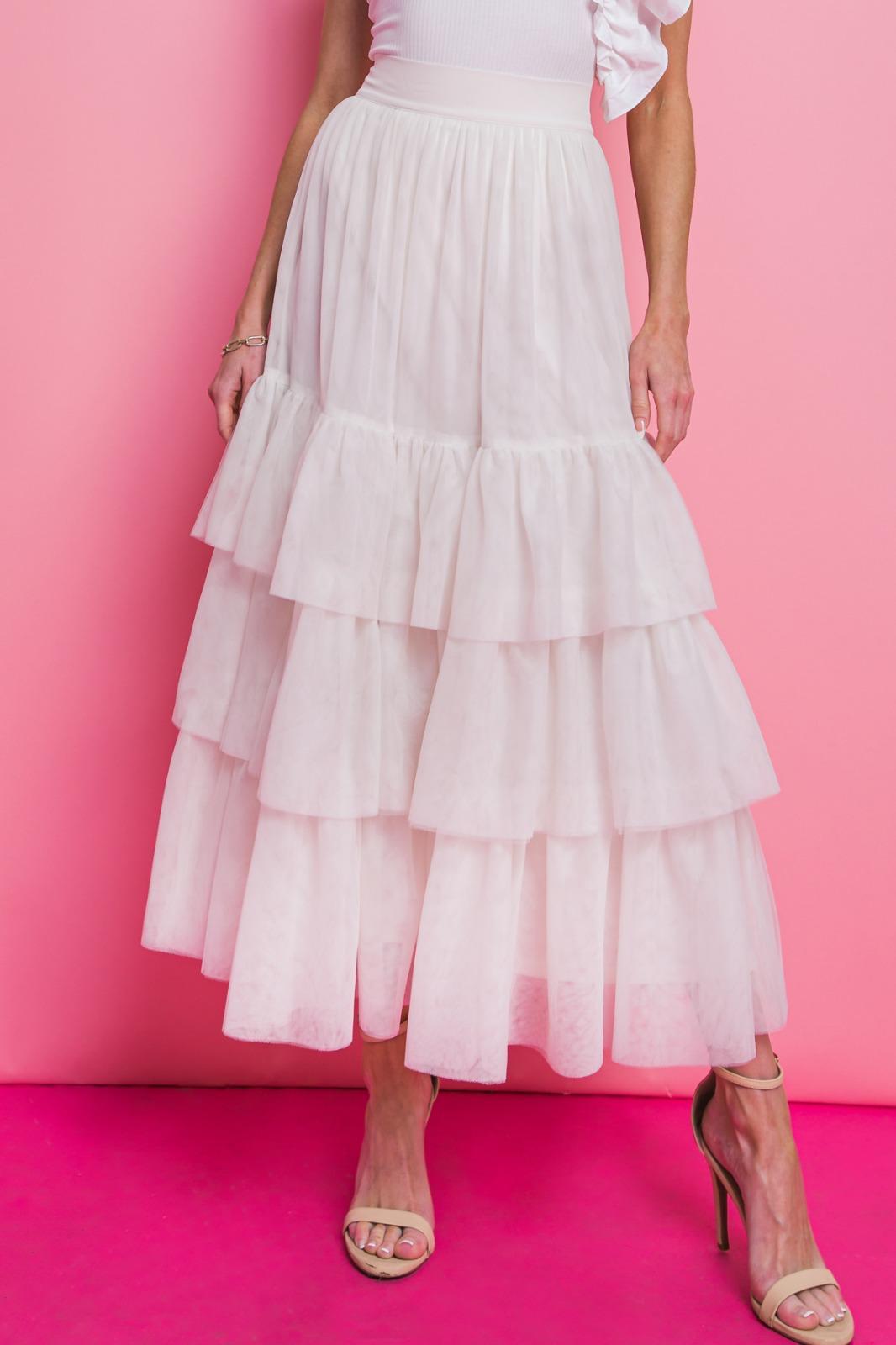Créme Maxi Skirt