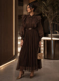 Umber Ribbon Maxi Dress