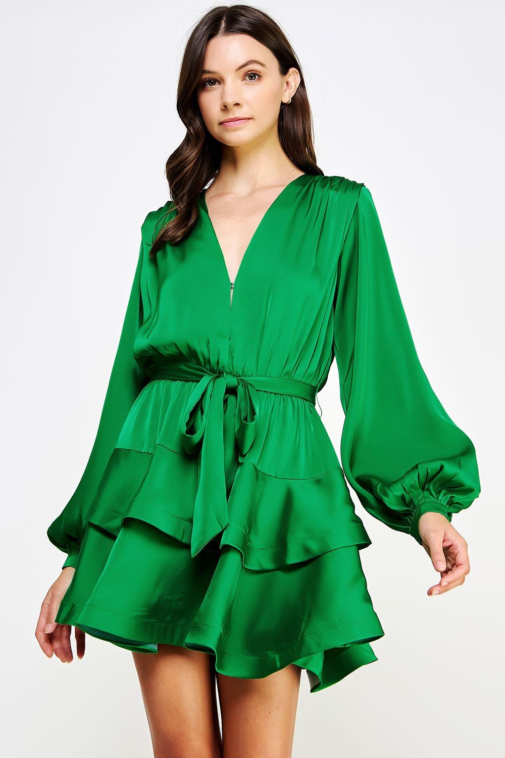 Émeraude Ruban Mini Dress