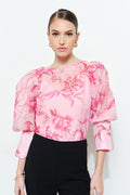 Rosé Floral Blouse