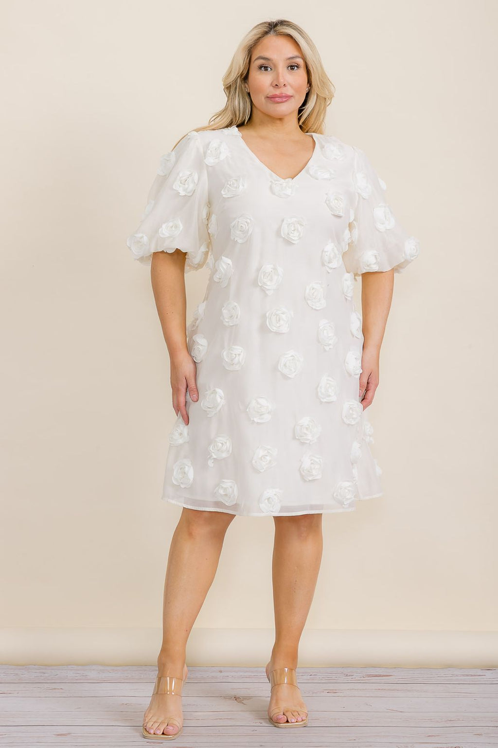 Blanc Rose Cocktail Dress