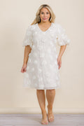 Blanc Rose Cocktail Dress