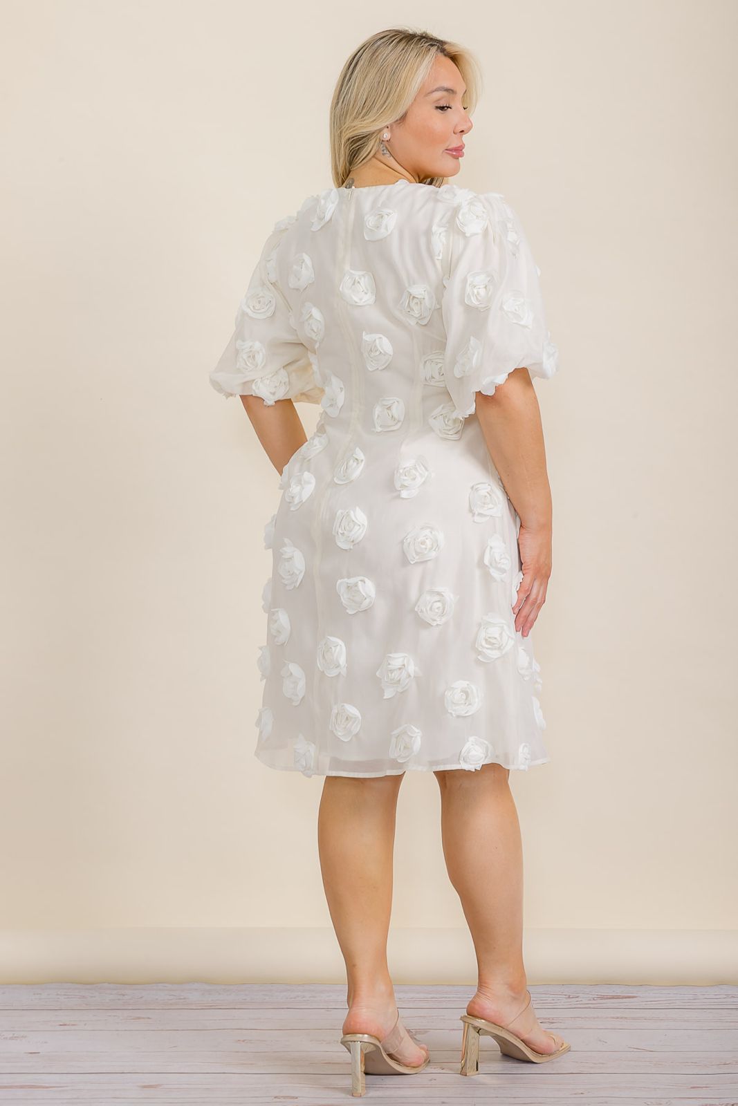 Blanc Rose Cocktail Dress
