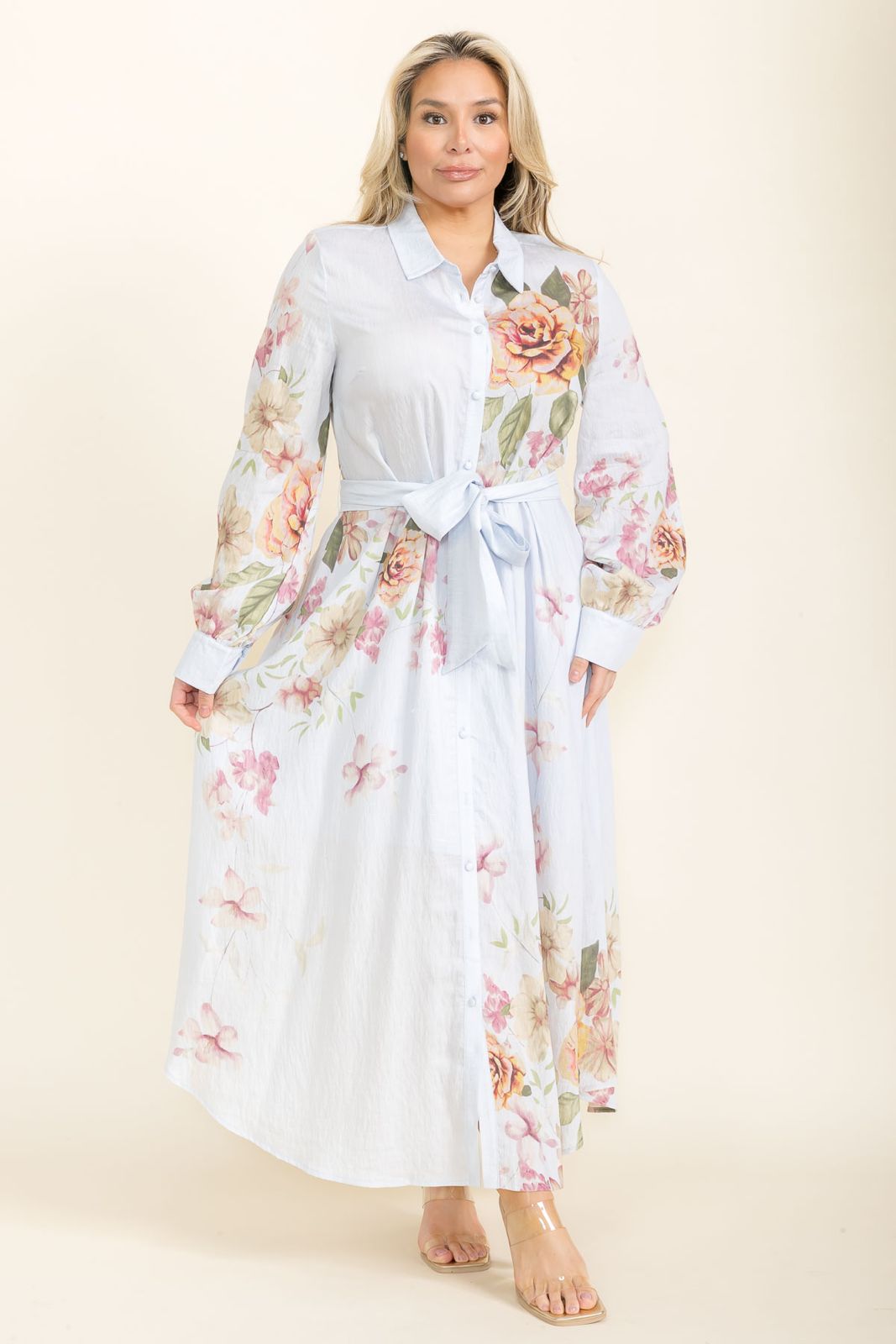 Blanc Floral Maxi Dress