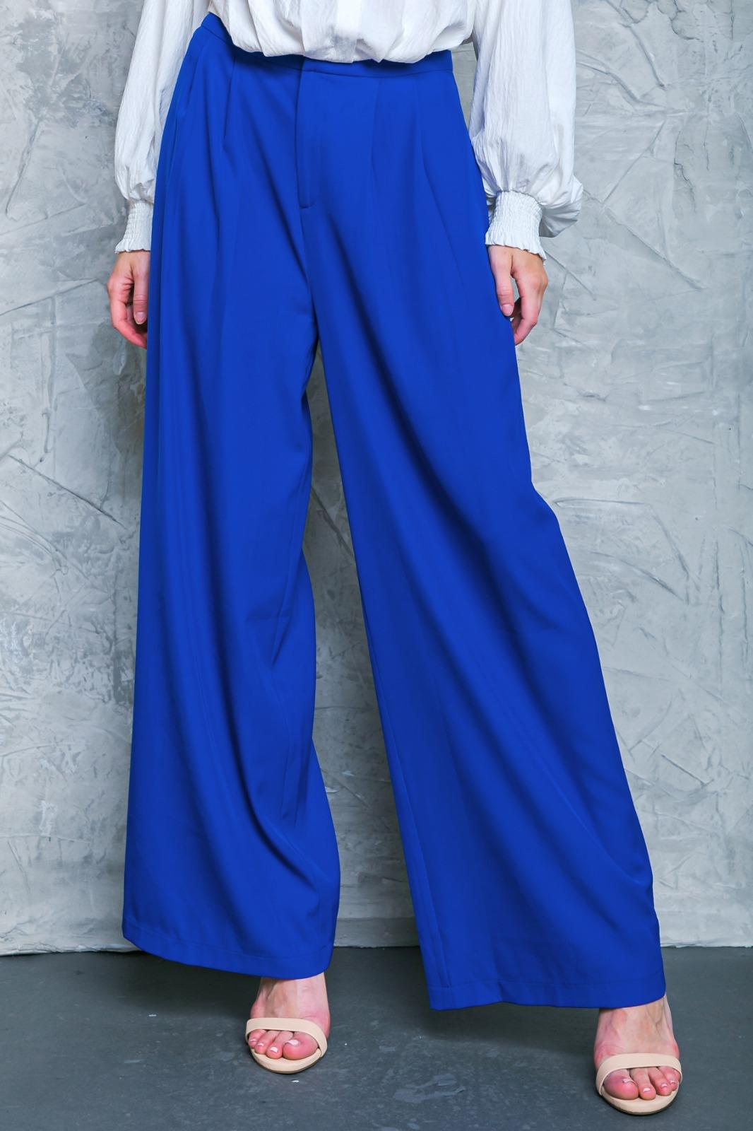 Lapis Lazuli Wide Fit Trousers
