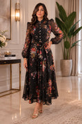 Noir Florale Maxi Dress