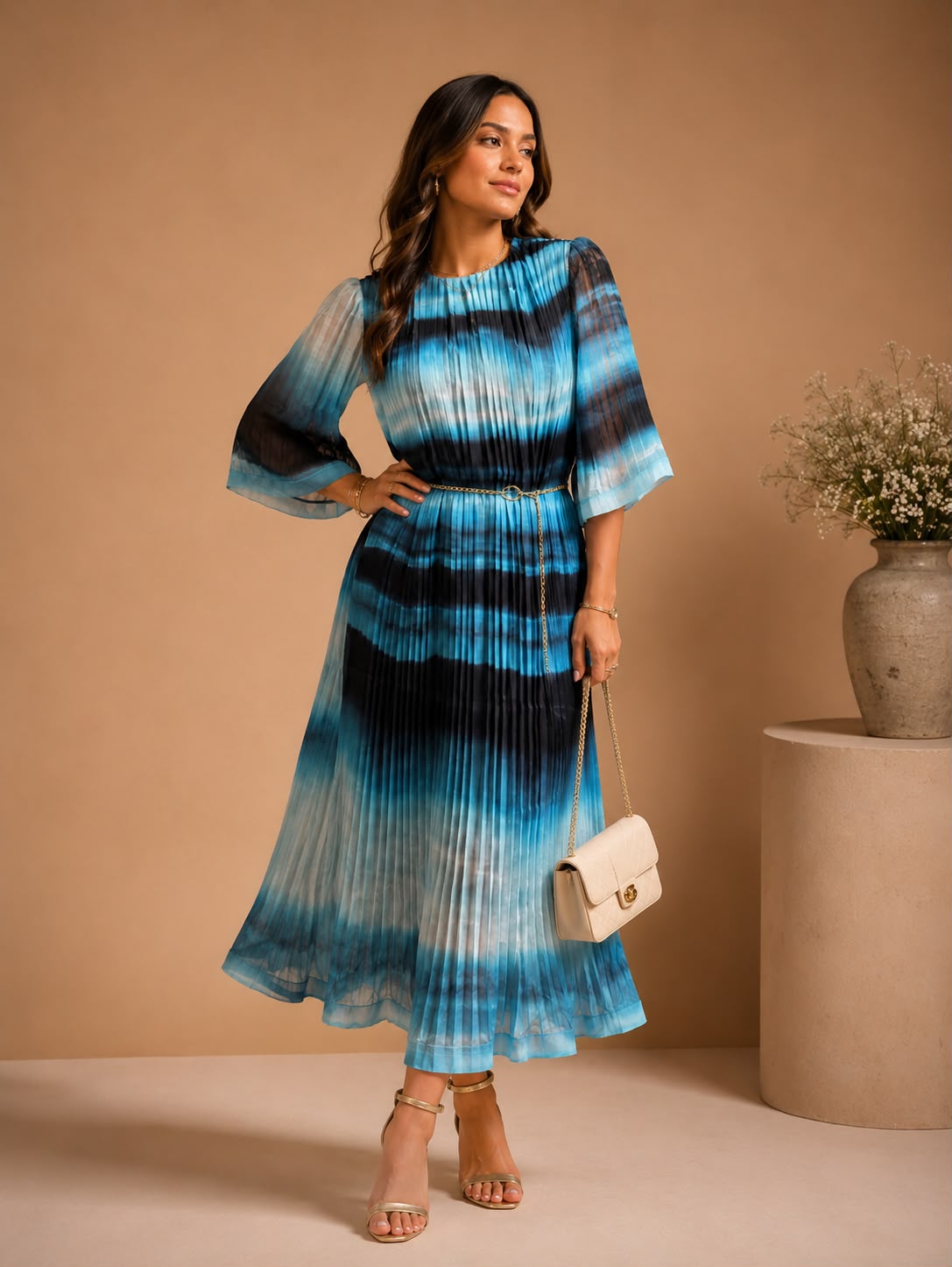 Noir Azure Maxi Dress