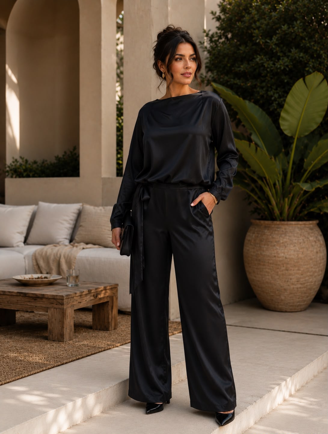 Satin Wide Fit Set