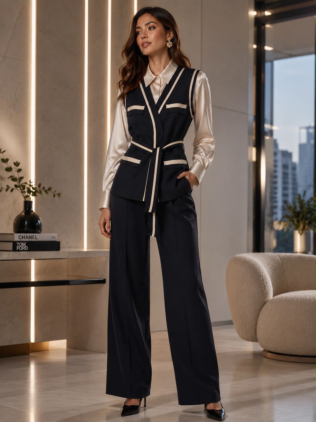 Noir Blanc Bande Set