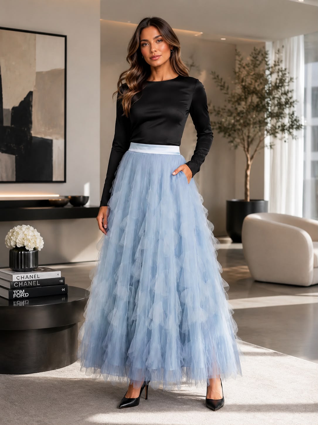 Bleuet Maxi Skirt